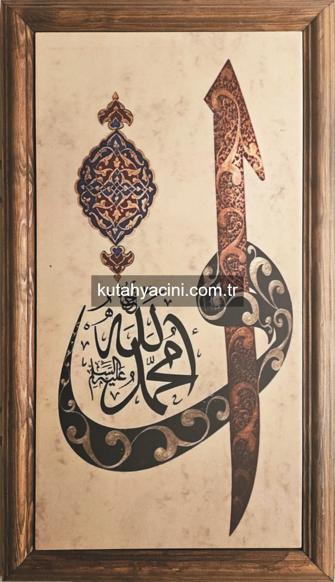 Dijital Baskı Çini Elif Vav-52